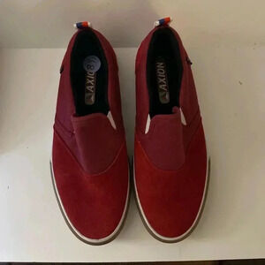Axion Footwear Rue Slip On Mens RU002 Skate Shoes Red Size 8 1/2